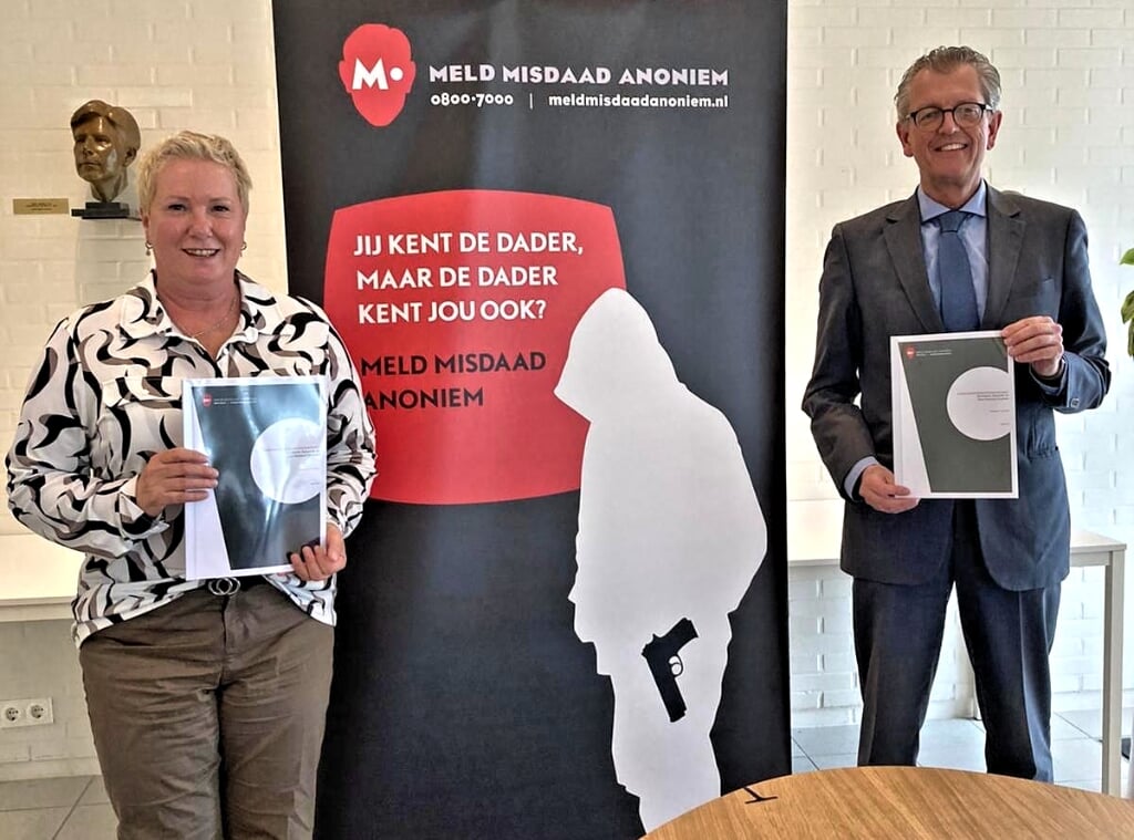 Karin Krijnen en burgemeester Gerrit Jan Gorter
