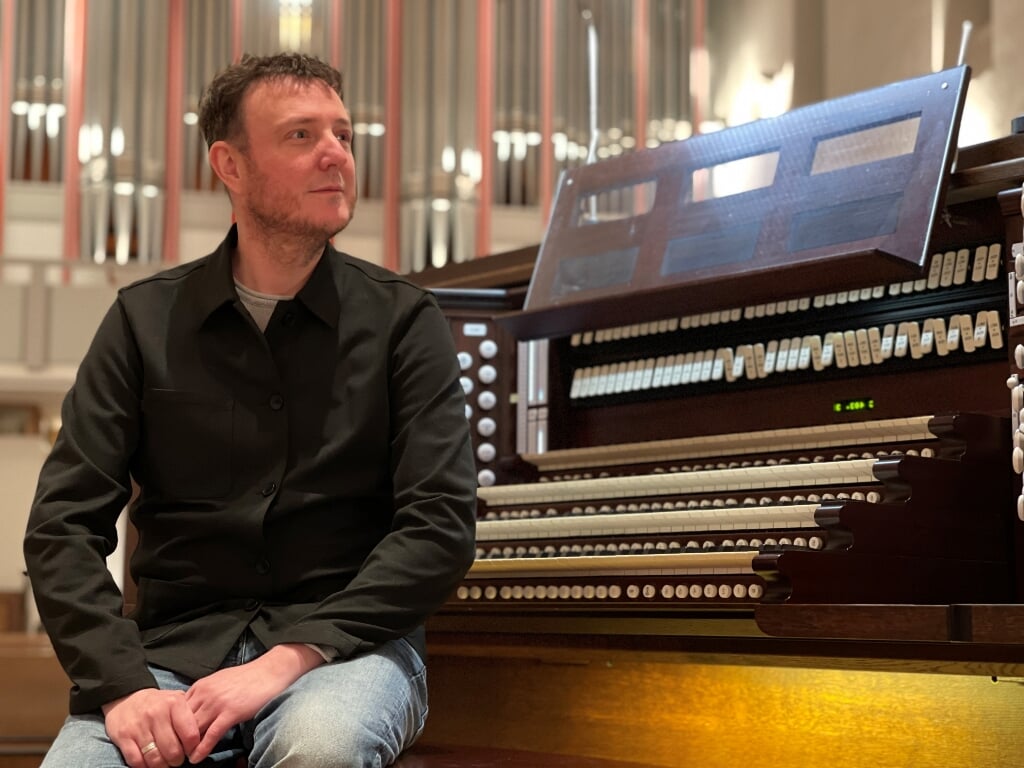 Organist Gerwin van der Plaats.