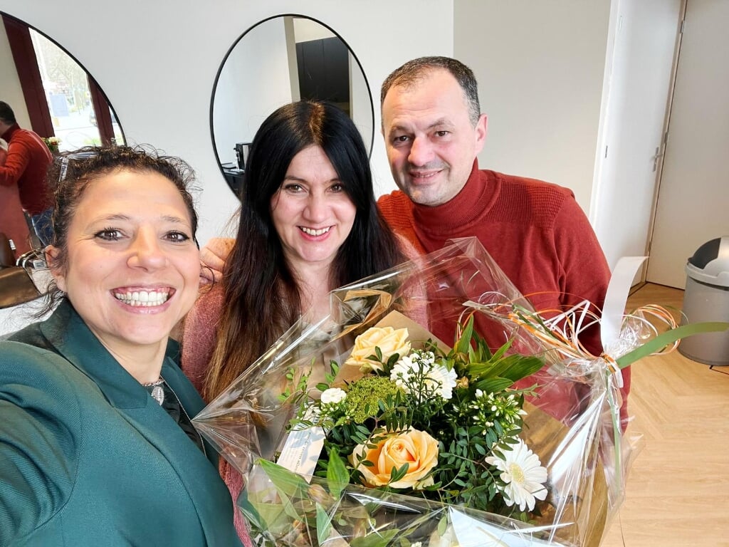 Naual Liberg van NS bracht afgelopen week een bloemetje om de opening te vieren.