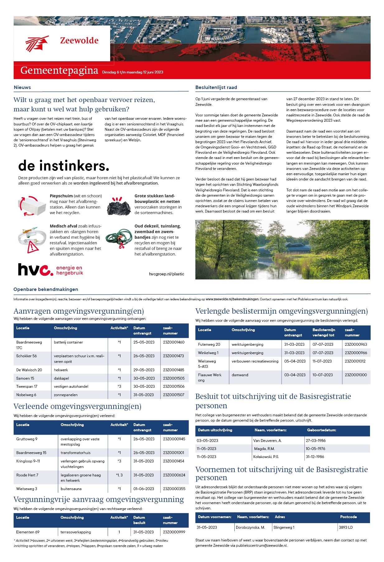 Editie voorpagina