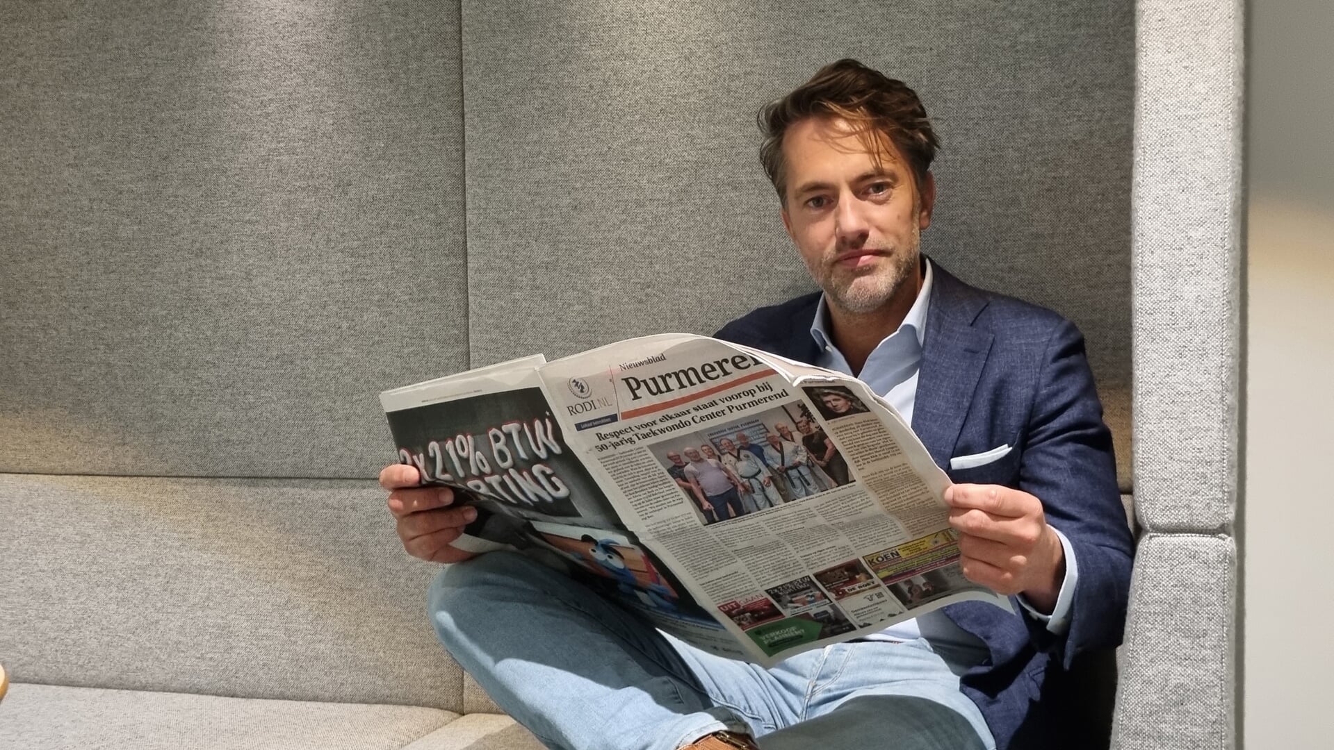 'Het gevaar is dat er lokale en regionale kranten gaan verdwijnen', zegt VVD-kamerlid Pim van Strien