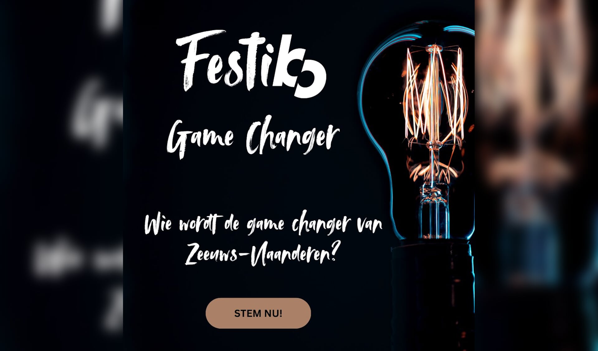 De winnaar van 'The Gamechanger' wordt op vrijdag 24 november gekozen tijdens FestiBo, het grootste businessfestival van Zeeuws-Vlaanderen. (Foto: PR)