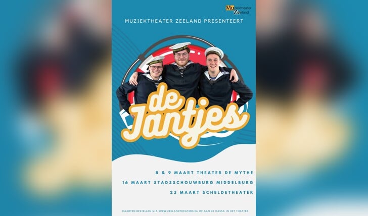 De Jantjes zijn te zien op 23 maart in het Scheldetheater in Terneuzen. M.m.v. Kelly Verplanke en Sanne Pronk (afkomstig uit Z-Vlaanderen).