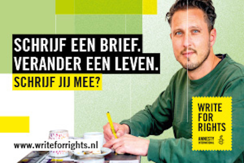 Oók in Zeeuws-Vlaanderen komen mensen samen tijdens de Write for Rights schrijfactie. (Foto: PR) 