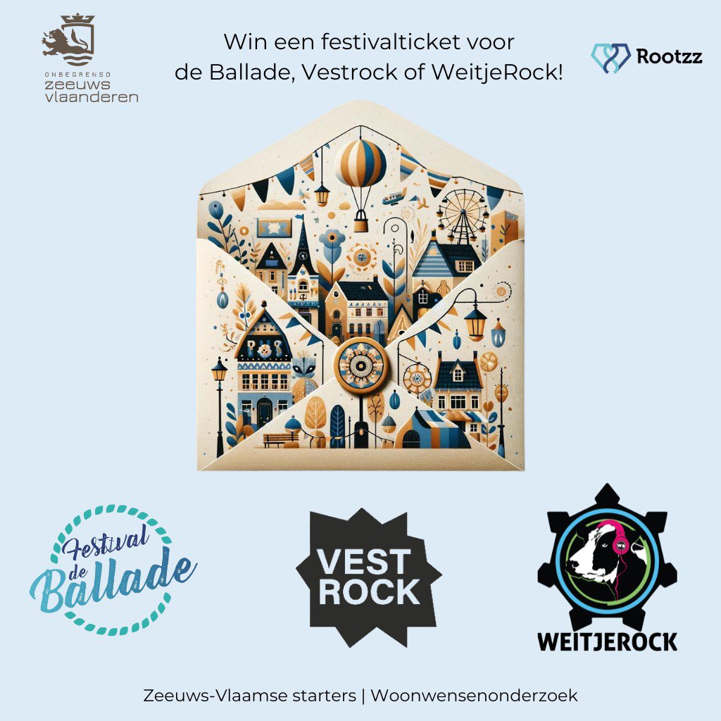 Rootzz, in samenwerking met 'Onbegrensd Zeeuws-Vlaanderen', neemt het initiatief om de woonwensen van Zeeuws-Vlaamse starters inzichtelijk te maken. 