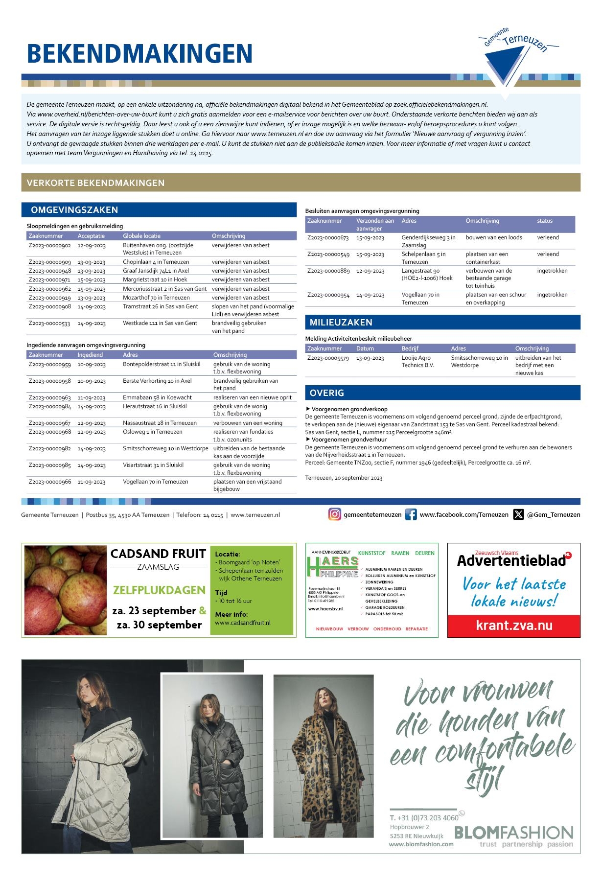 Editie voorpagina