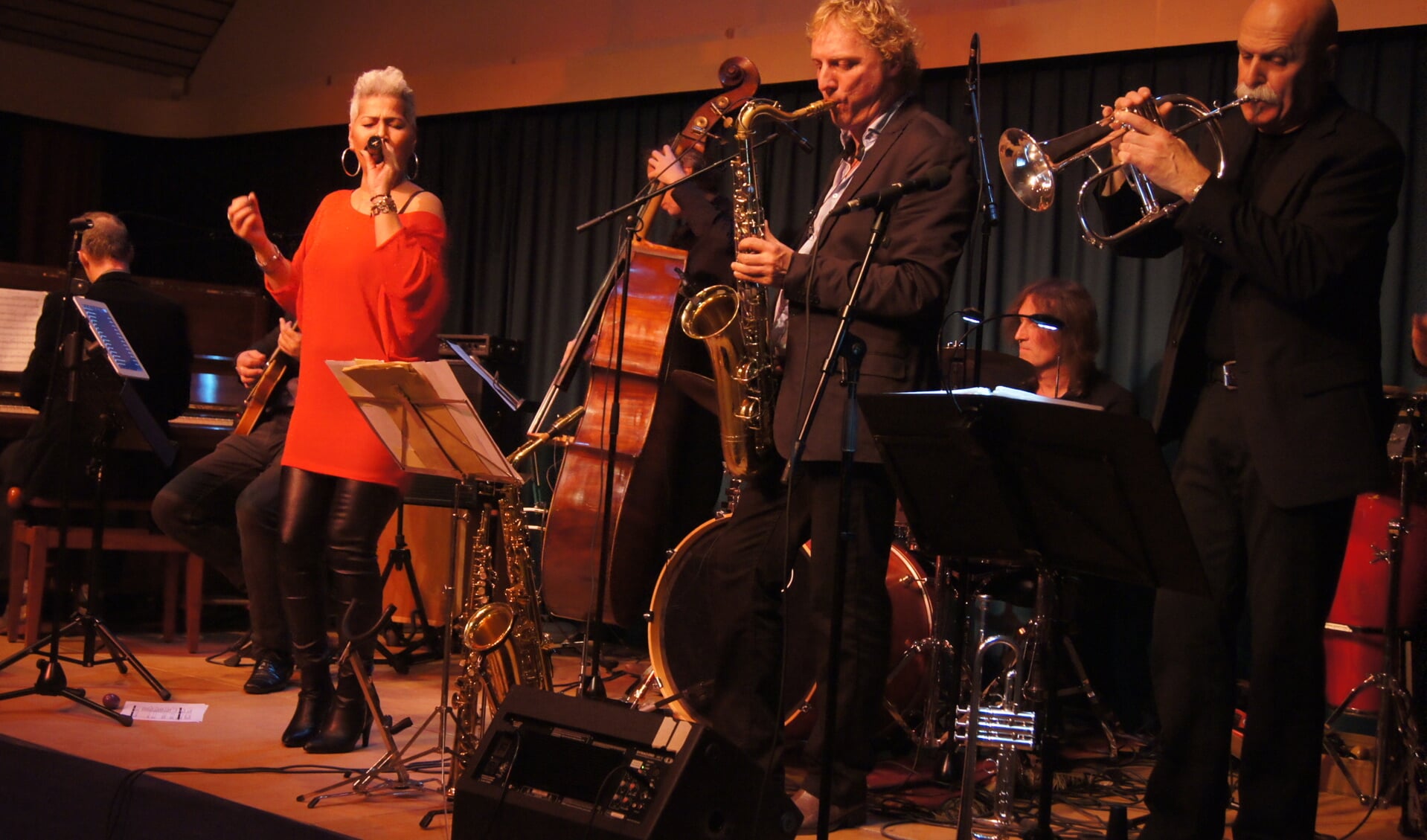 Fantastisch Jazz -optreden Jane Onderwater en band bij Plein Publiek tijdens Nacht van de Jazz in de Boerderij