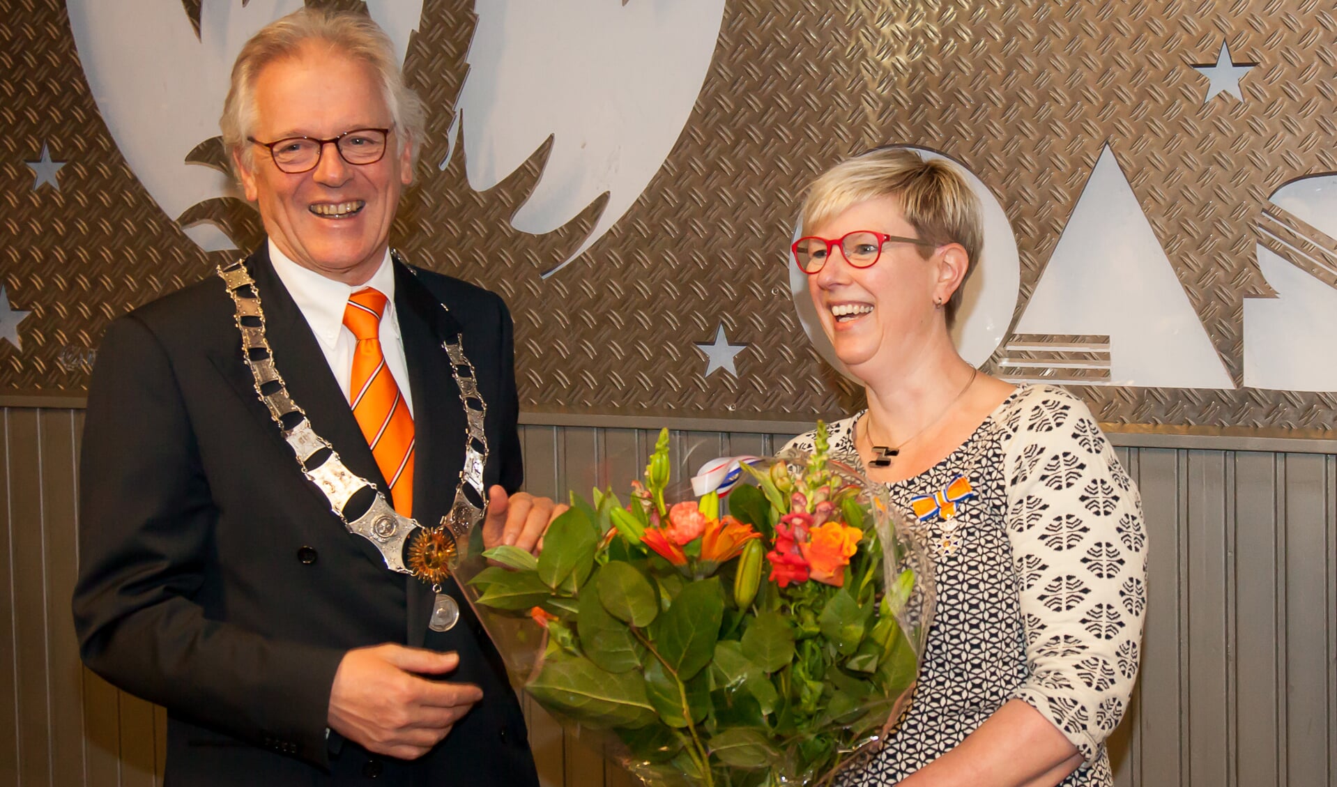 mevrouw E.J.M. van Asperdt Benoemd tot Lid in de Orde van Oranje-Nassau Foto: Rob Nijmeijer
