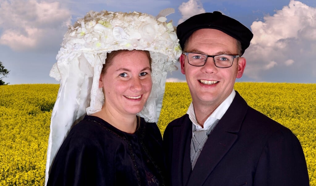 Het boerenbruidspaar van 2019 Anouk Kuijpers en Robin Jansen