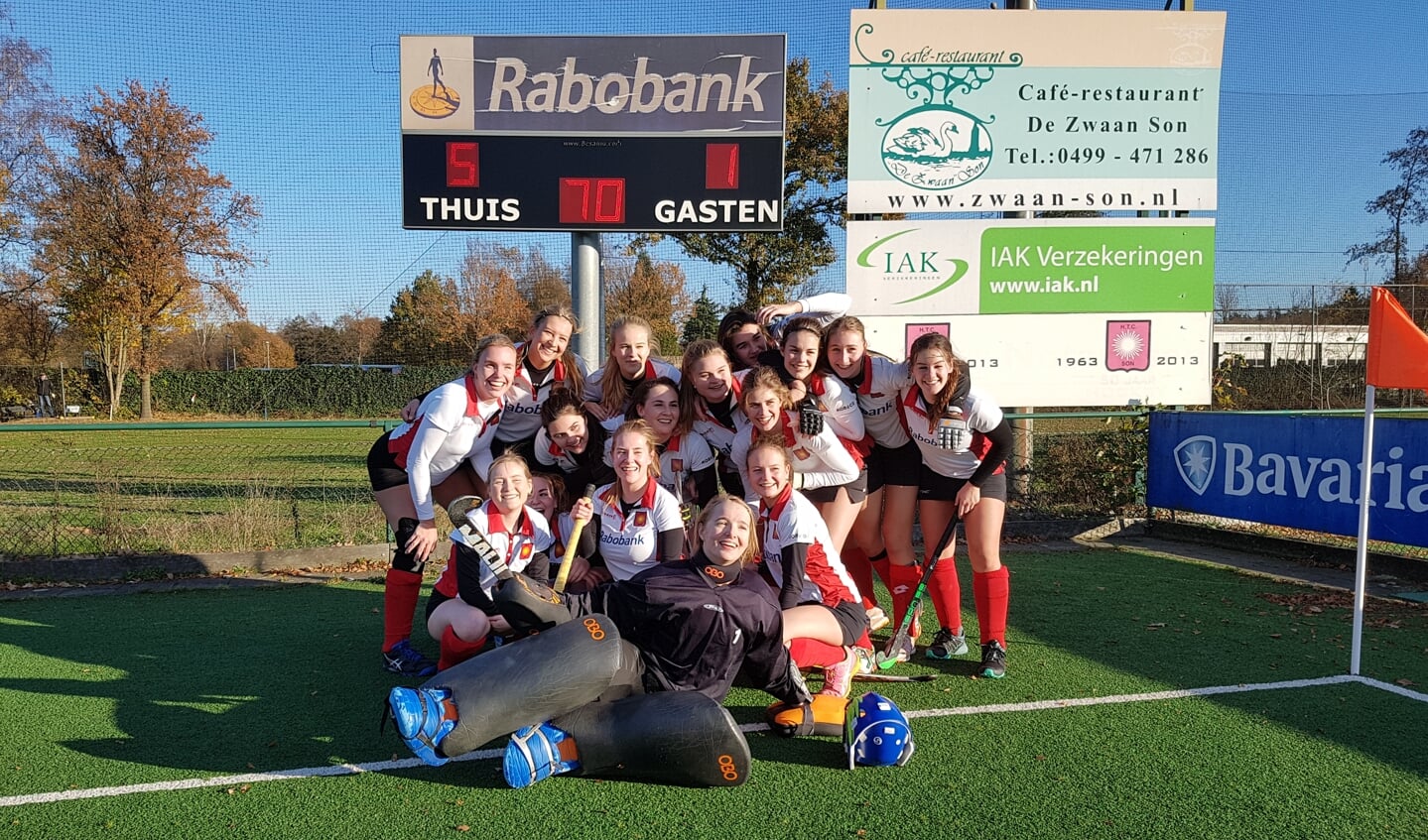 Jong Dames 1 van HTC Son kampioen