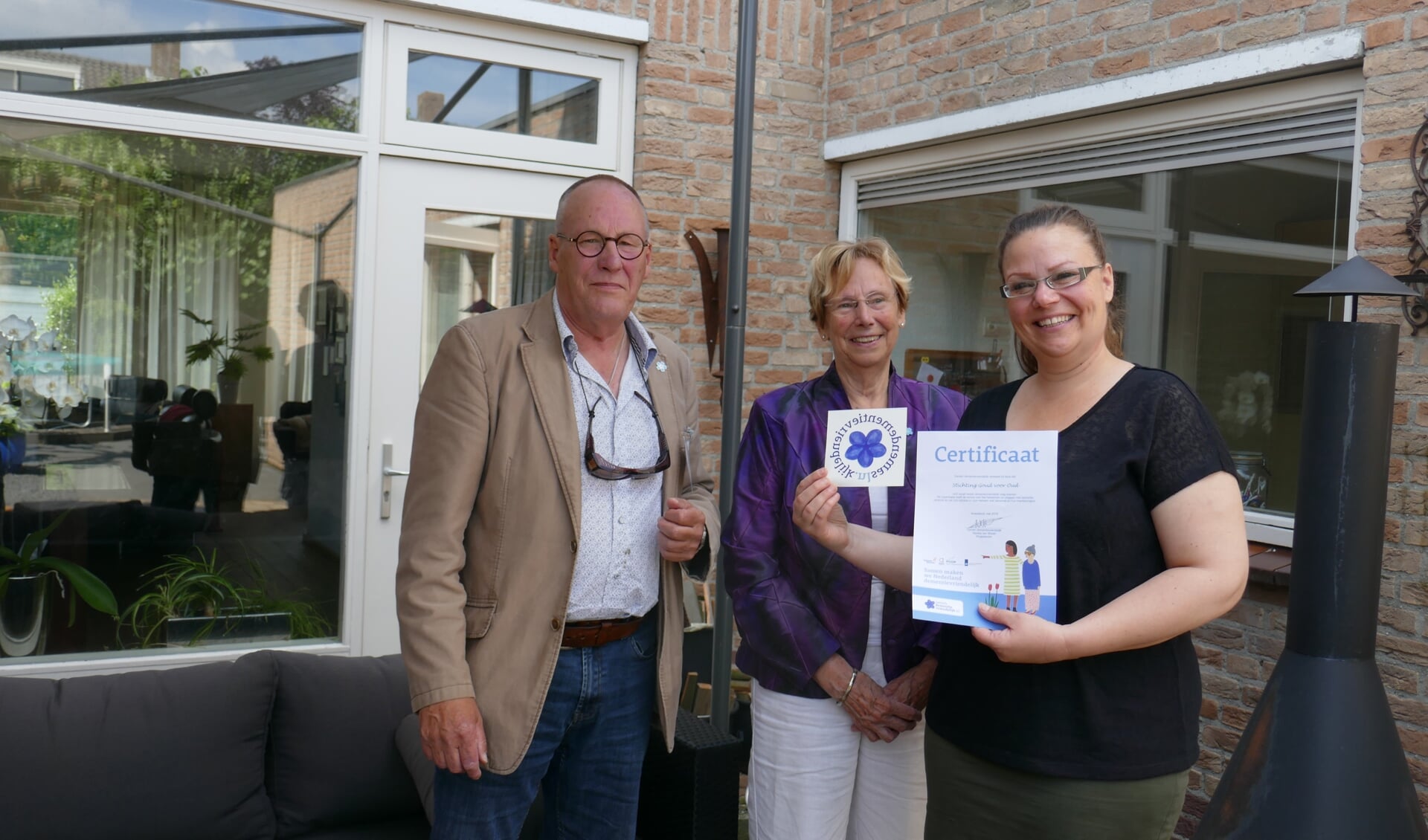 V.l.n.r.: Henk van den Heuvel, Diny Nooijen en Nancy van Heeswijk
