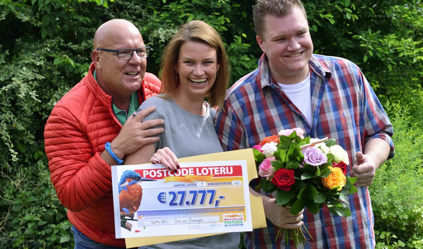 Inwoners Breugel winnen 1 miljoen euro bij de Postcode Loterij