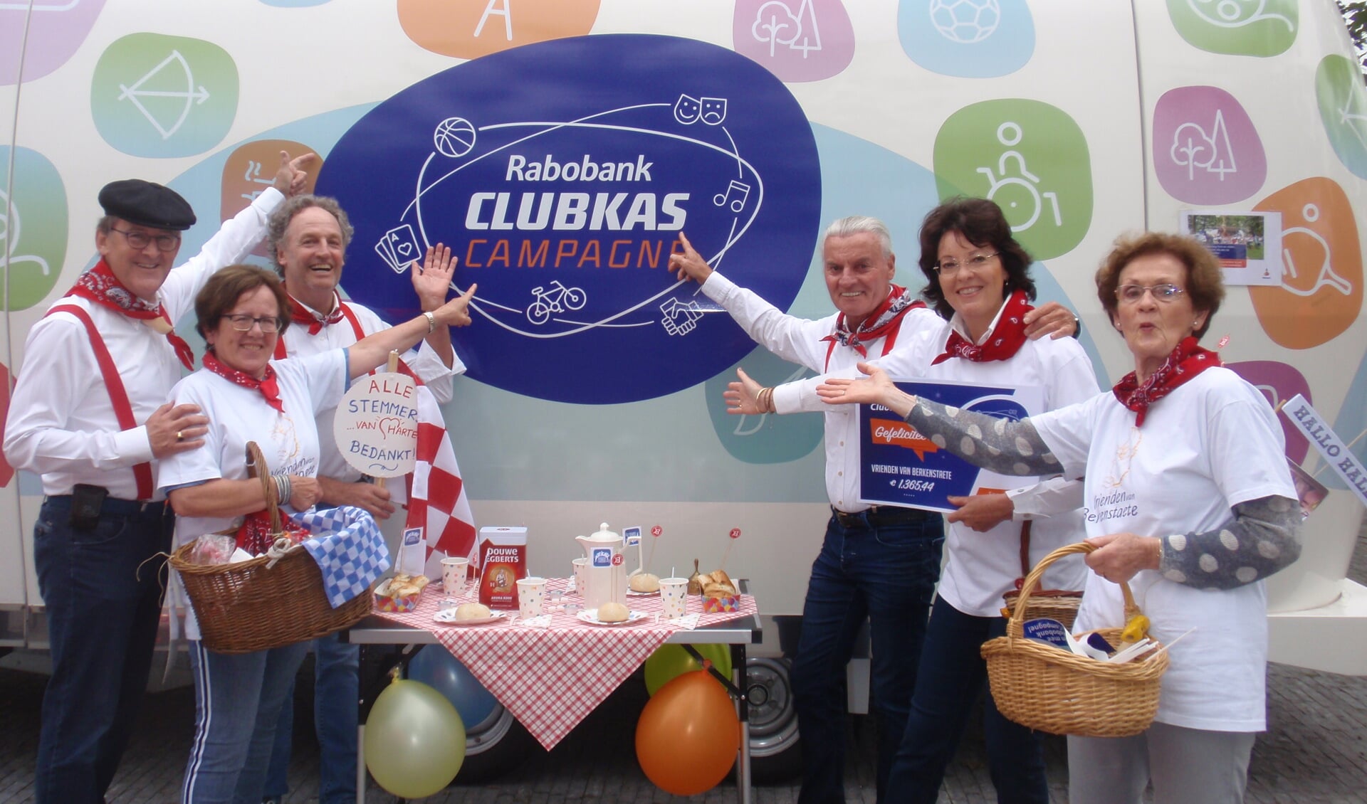 Vrienden van Berkestaete 3de in de Rabobank Clubkas Campagne