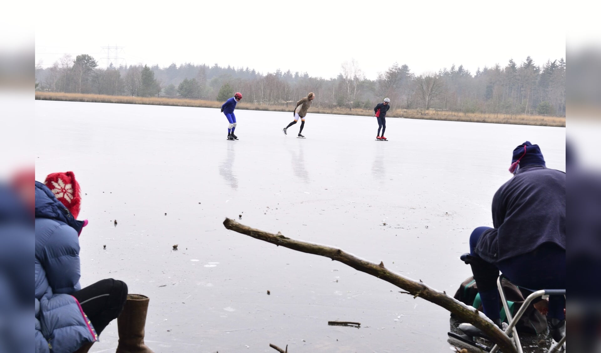 Schaatsen op het Oud Meer in Son en Breugel