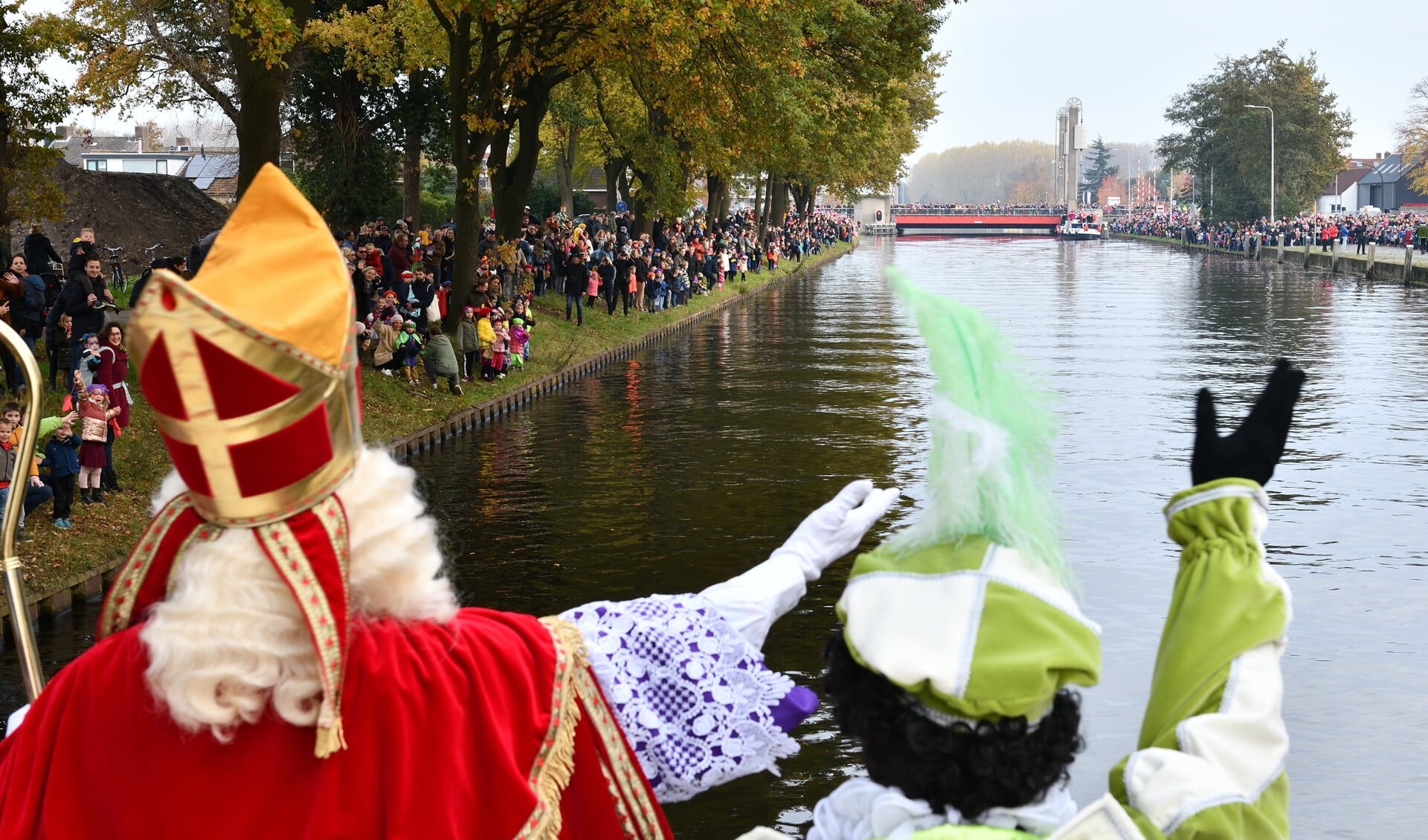 Sinterklaas tijdens de intocht in 2019