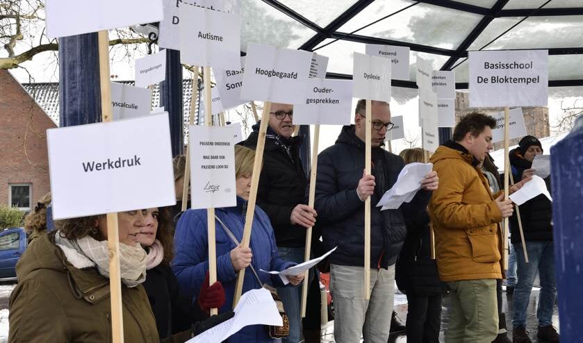 In 2017 werd ook gestaakt door leraren van de basisscholen (archieffoto) | Fotonummer: 240a82