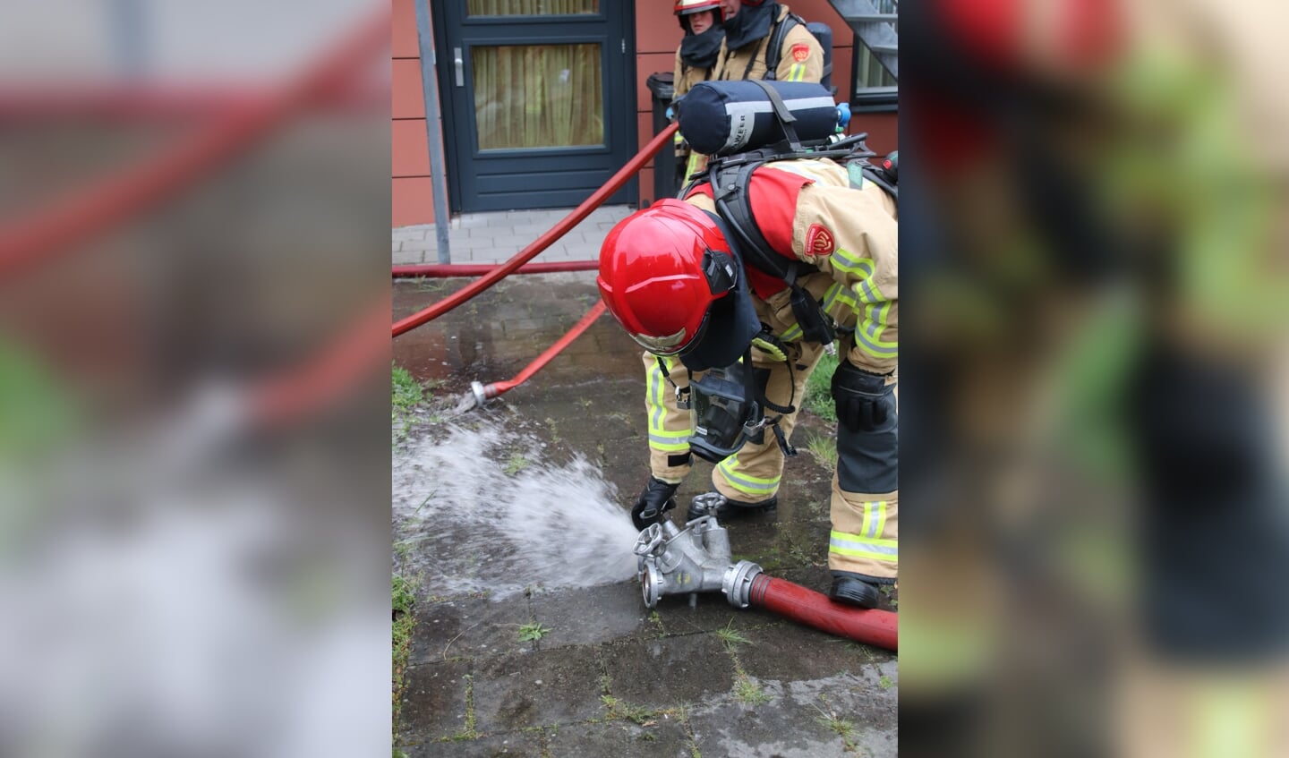 Brandweer Son en Breugel in actie bij de oefening op Zonhove