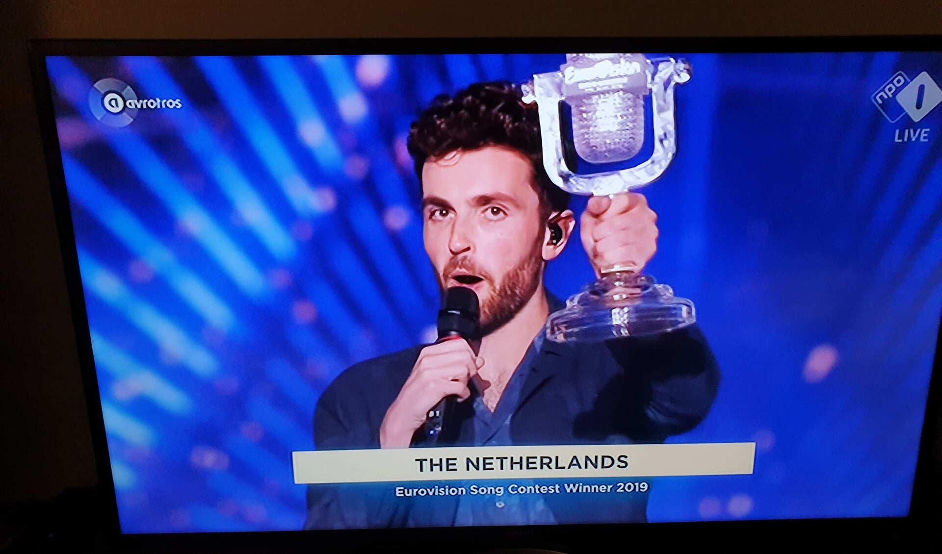 TV opname Eurovisie Songfestival 2019 Duncan Laurence