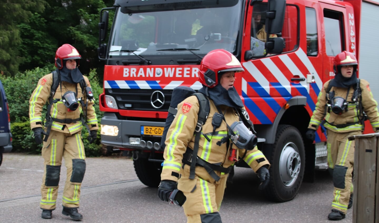 Brandweer Son en Breugel in actie bij de oefening op Zonhove