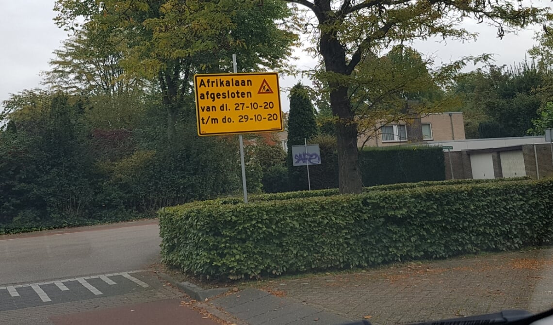 <p>De Afrikalaan wordt tijdelijk afgesloten</p>