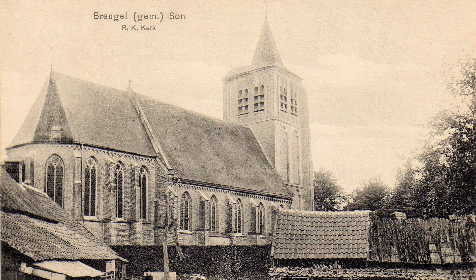 De Sint Genovevakerk te Breugel, foto Jan Bijnen, circa 1909 (74471)