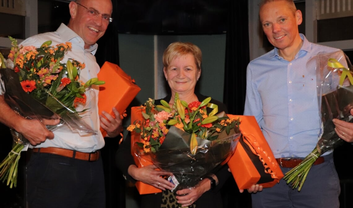 V.l.n.r.: Willem van ’t Geloof, Margareth Wierstra en Huub van Dinter; Pierre Brants ontbreekt op de foto