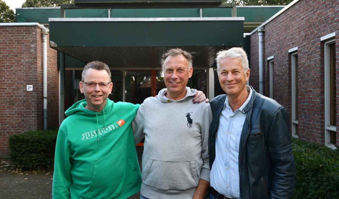 V.l.n.r.: dj Bernie Bakker, Marthony Gevers en Jürgen Feuerriegel
