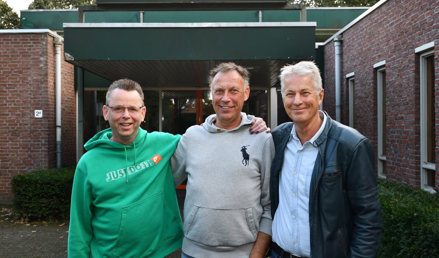 V.l.n.r.: dj Bernie Bakker, Marthony Gevers en Jürgen Feuerriegel