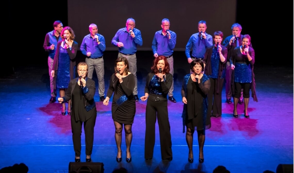 Vocalgroup Just Us tijdens een optreden (archieffoto)