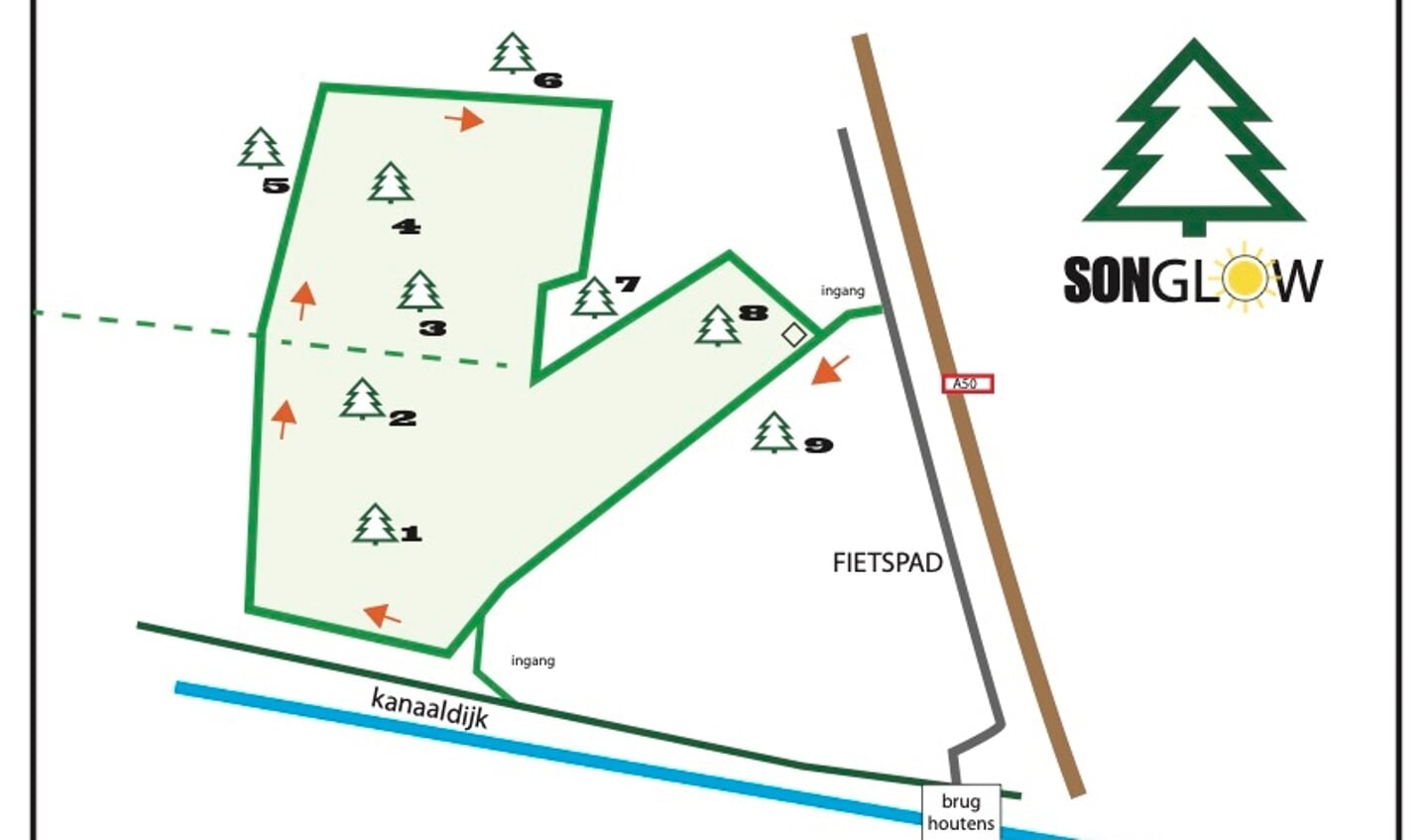 Plattegrond route SonGlow