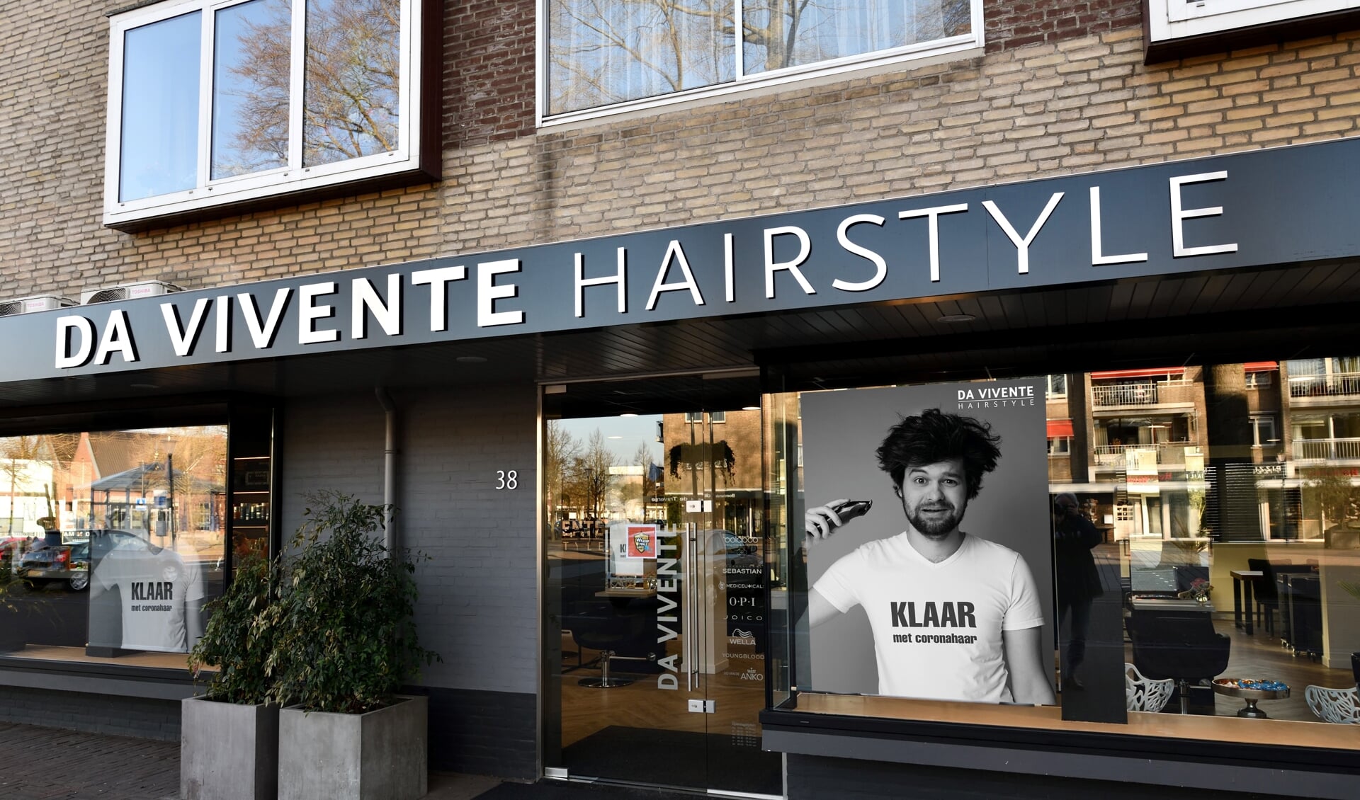 De poster bij Da Vivente Hairstyle