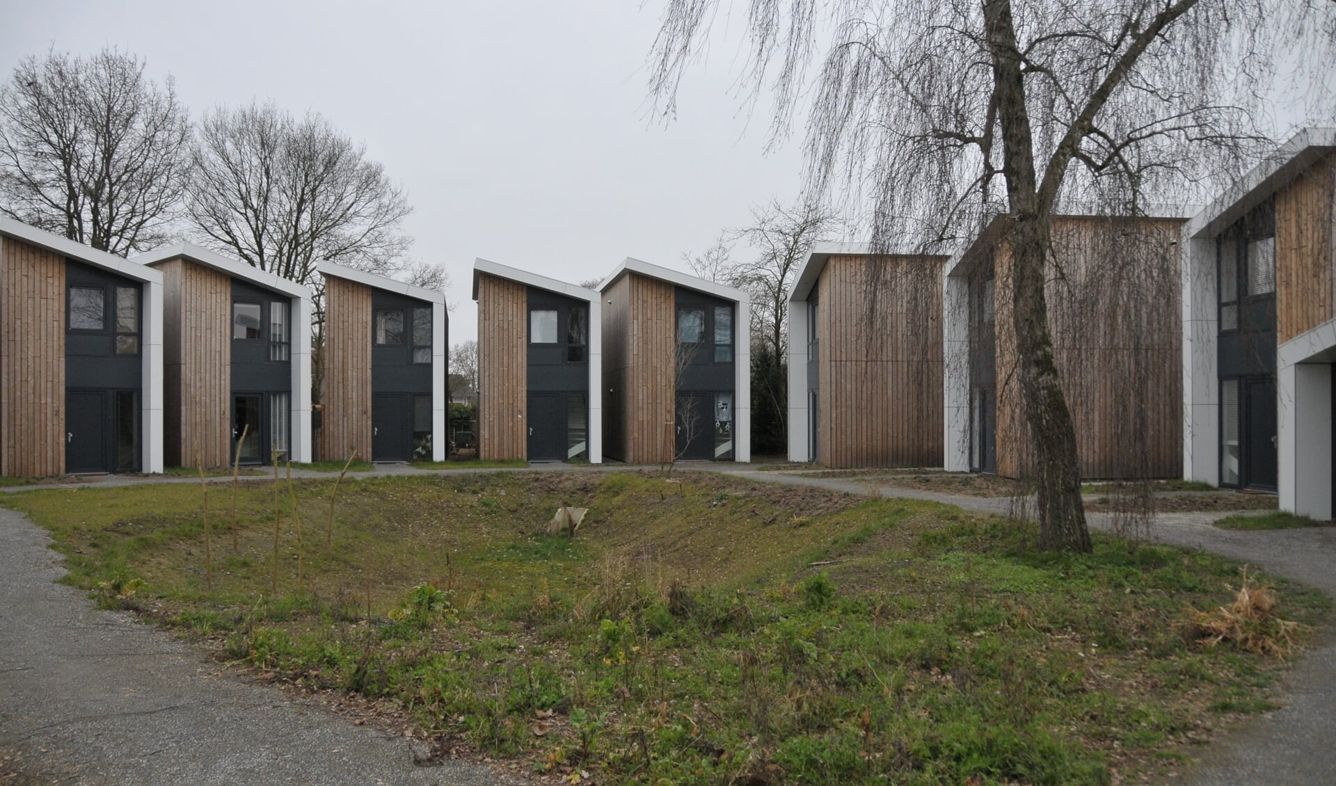 Een voorbeeld van de tiny houses zoals ze in Aarle- Rixtel staan (archieffoto)