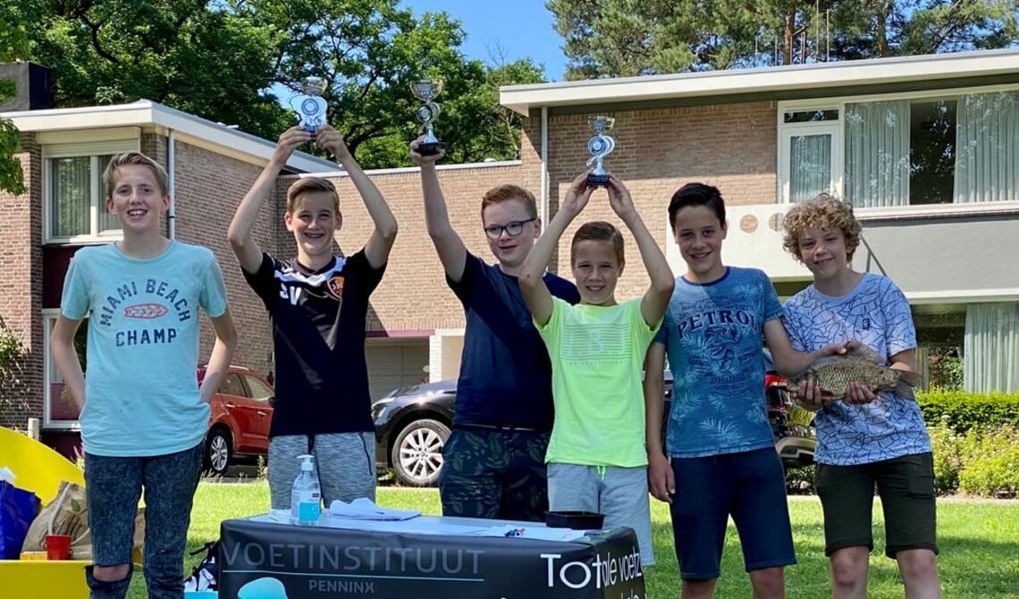 V.l.n.r. Ruben, Stijn, Tom, Koen, Teun en Dorus