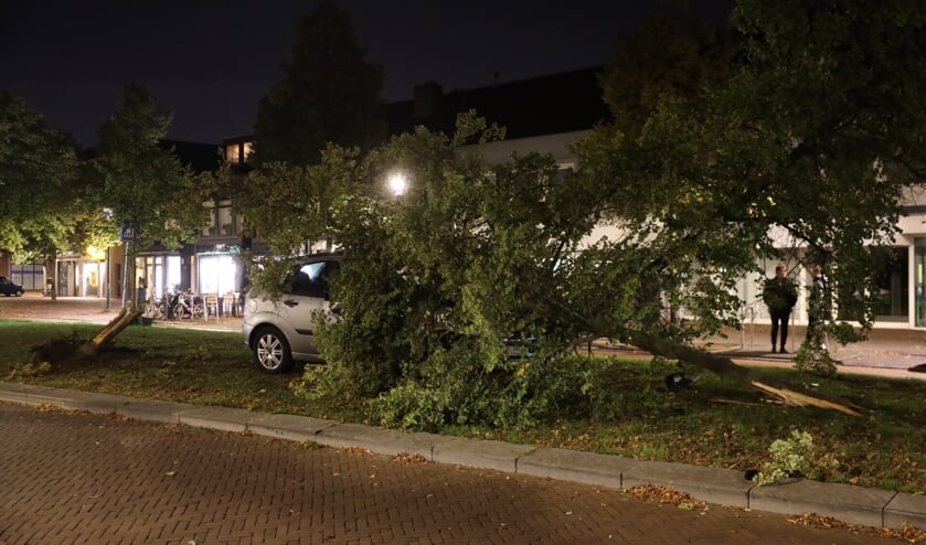 Automobilist crasht tegen boom op Nieuwstraat 