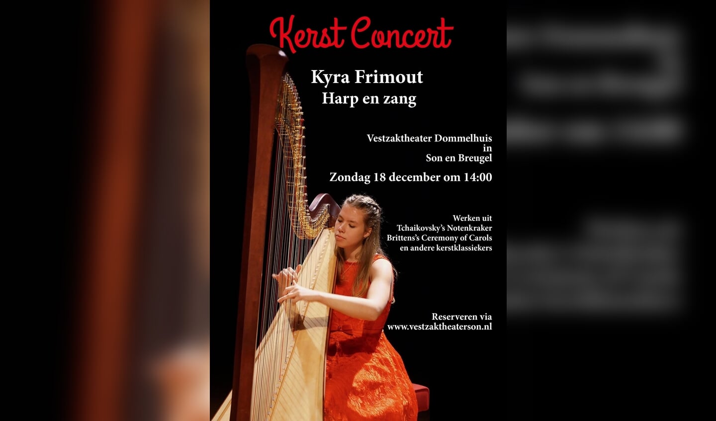 Harpiste en zangeres Kyra Frimout 