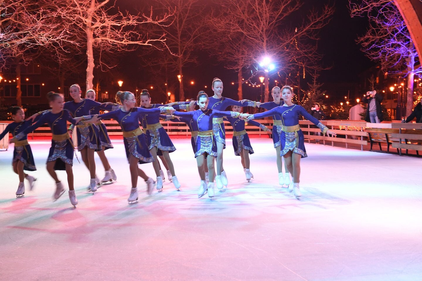 Kids on Ice tijdens de officiële opening van het Winter Event