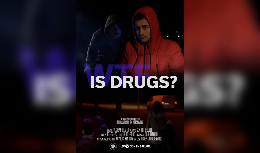 Filmposter Voorlichting Vestzaktheater WTF is Drugs?
