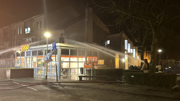 Update: Brand bij COOP in Breugel
