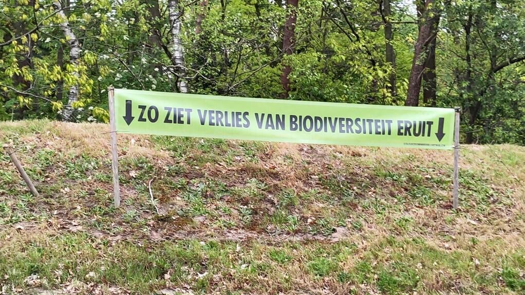 Banner: Aandacht voor het verlies van biodiversiteit