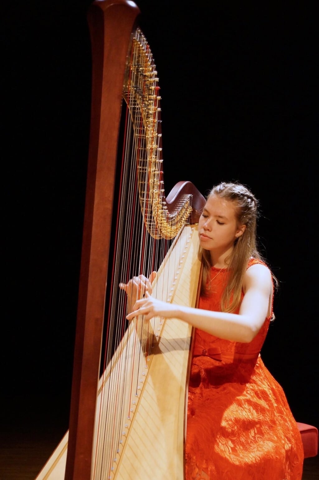 Harpiste en zangeres Kyra Frimout 