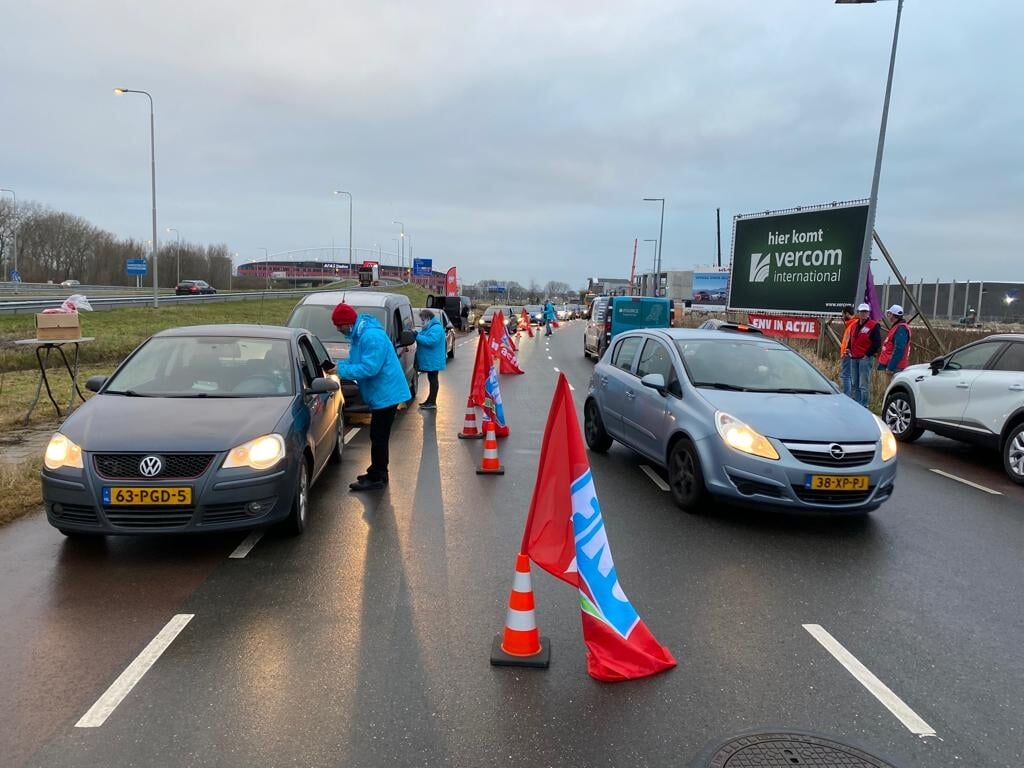 Aan een 24 uursstaking in Groningen onlangs werd massaal meegedaan.