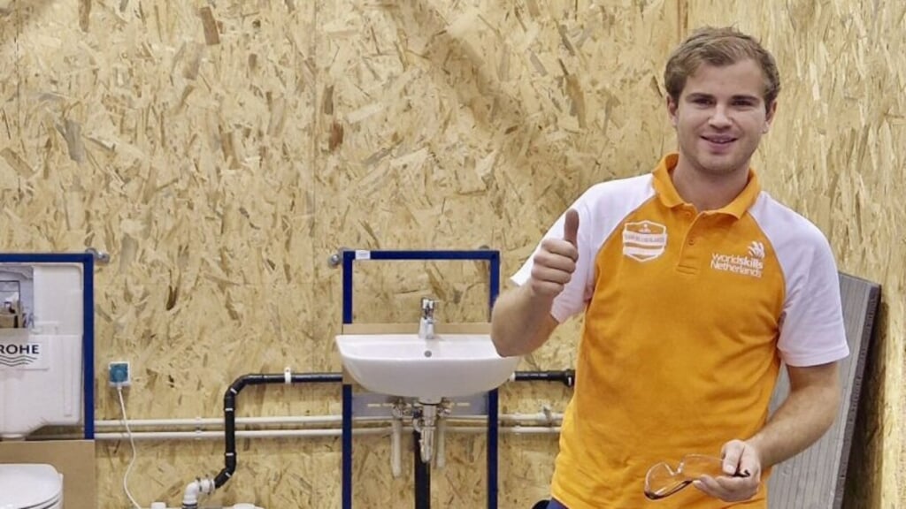 Sam Strijbis werd afgelopen jaar Nederlands kampioen MBO sanitair- en verwarmingstechniek.