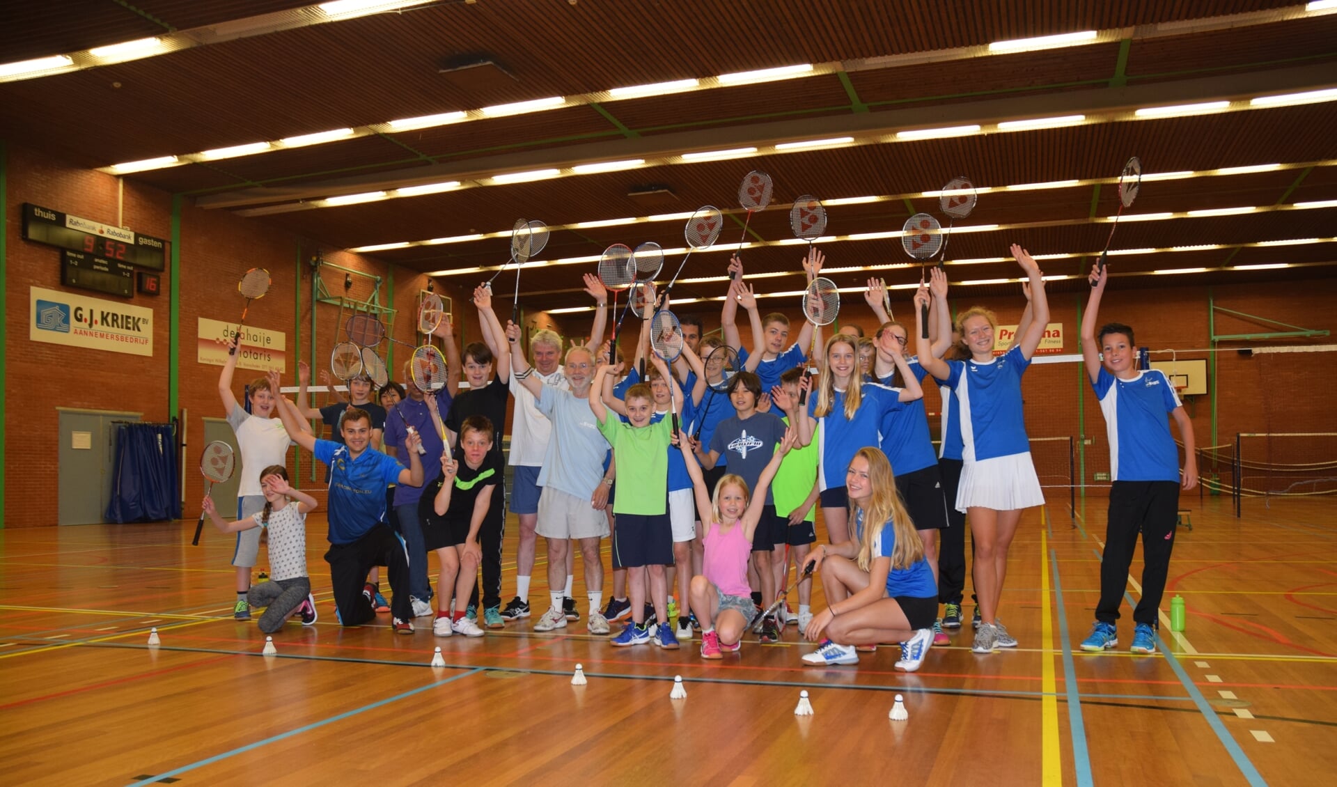 De junioren van EVBC-Vlietwijk. Foto: PR