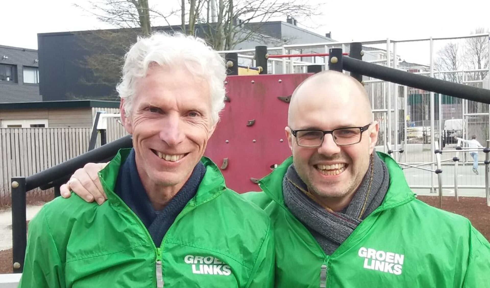 Albert Deuzeman en Joop Bos van GroenLinks. Foto: GL