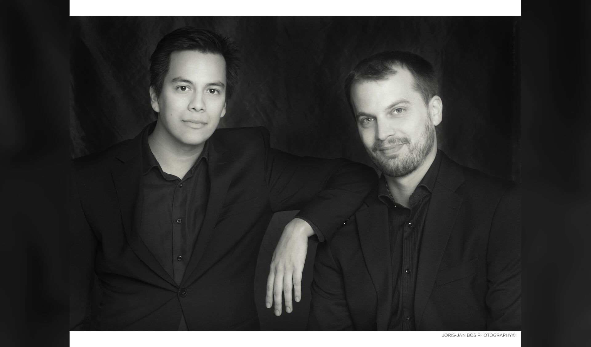 Violist Eduardo Paredes en pianist Daan Treur geven op 10 februari een concert in WZC Adegeest. Foto: Joris-Jan Bos via De Toonzetter