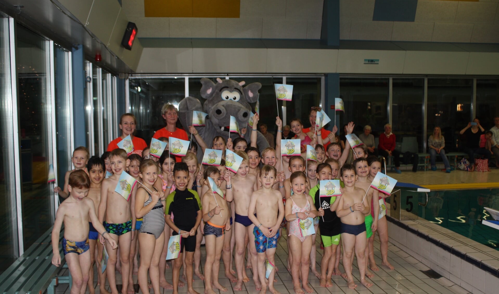 61 kinderen zwommen zondag af in zwembad Het Wedde. Foto: Het Wedde