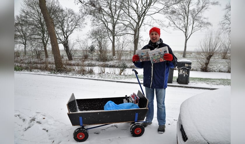 Door weer en wind op pad met de Voorschotense Krant
