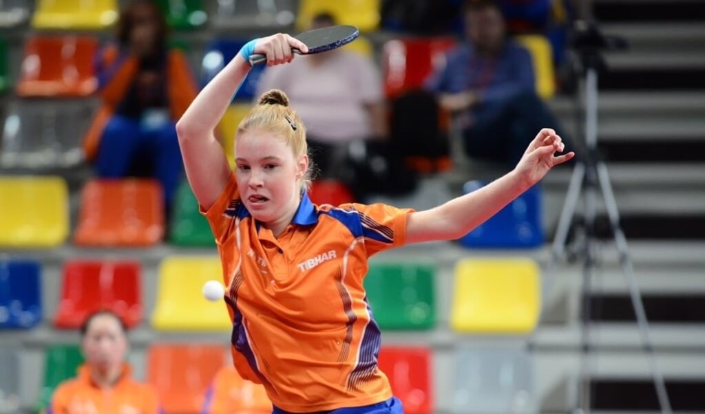 Kim Vermaas is Nederlands Kampioen Tafeltennis. Foto: Scylla