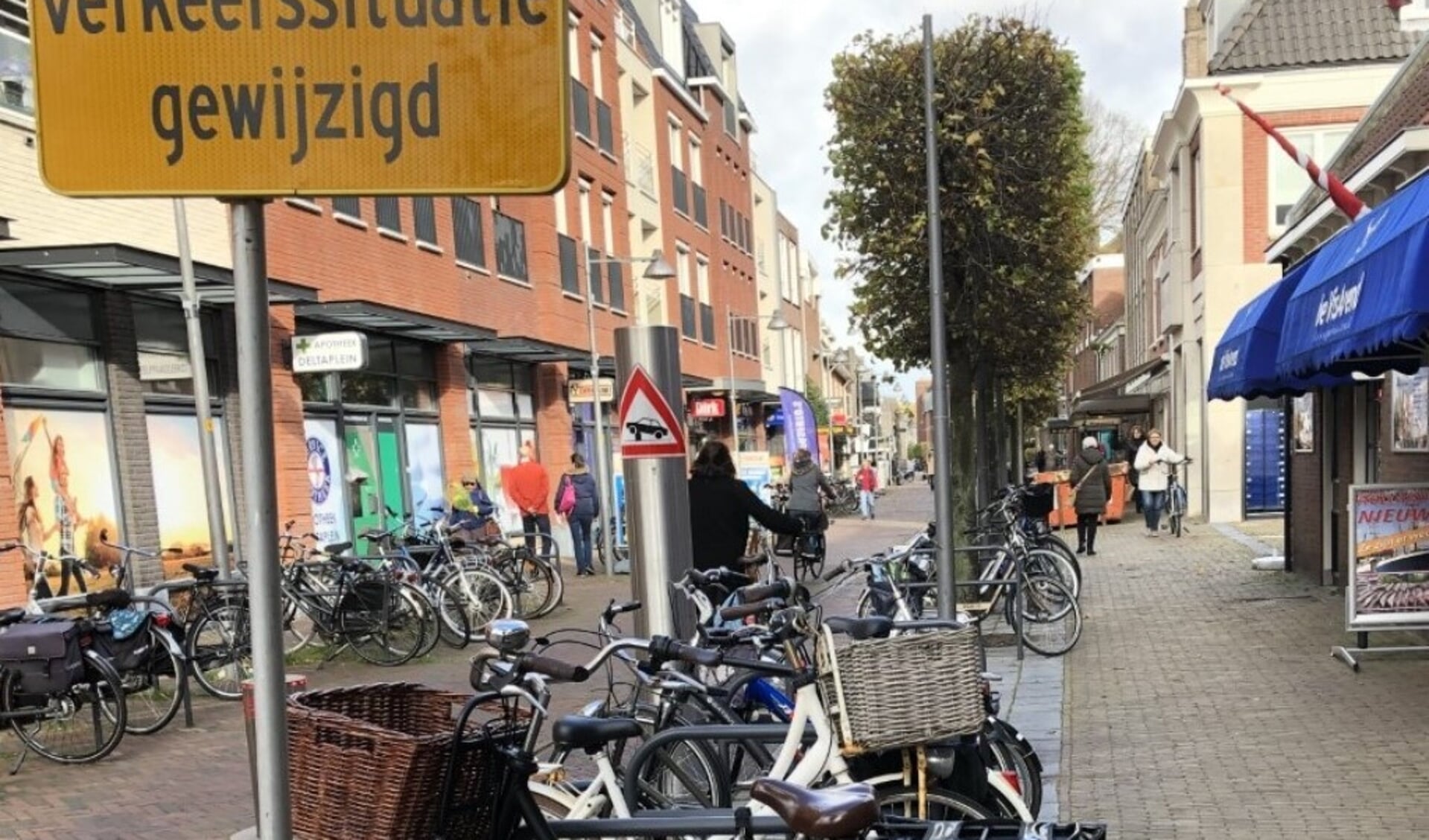 Komend weekend onderzoekt de gemeente het aantal fietsers en voetgangers in het centrum. Foto: VSK