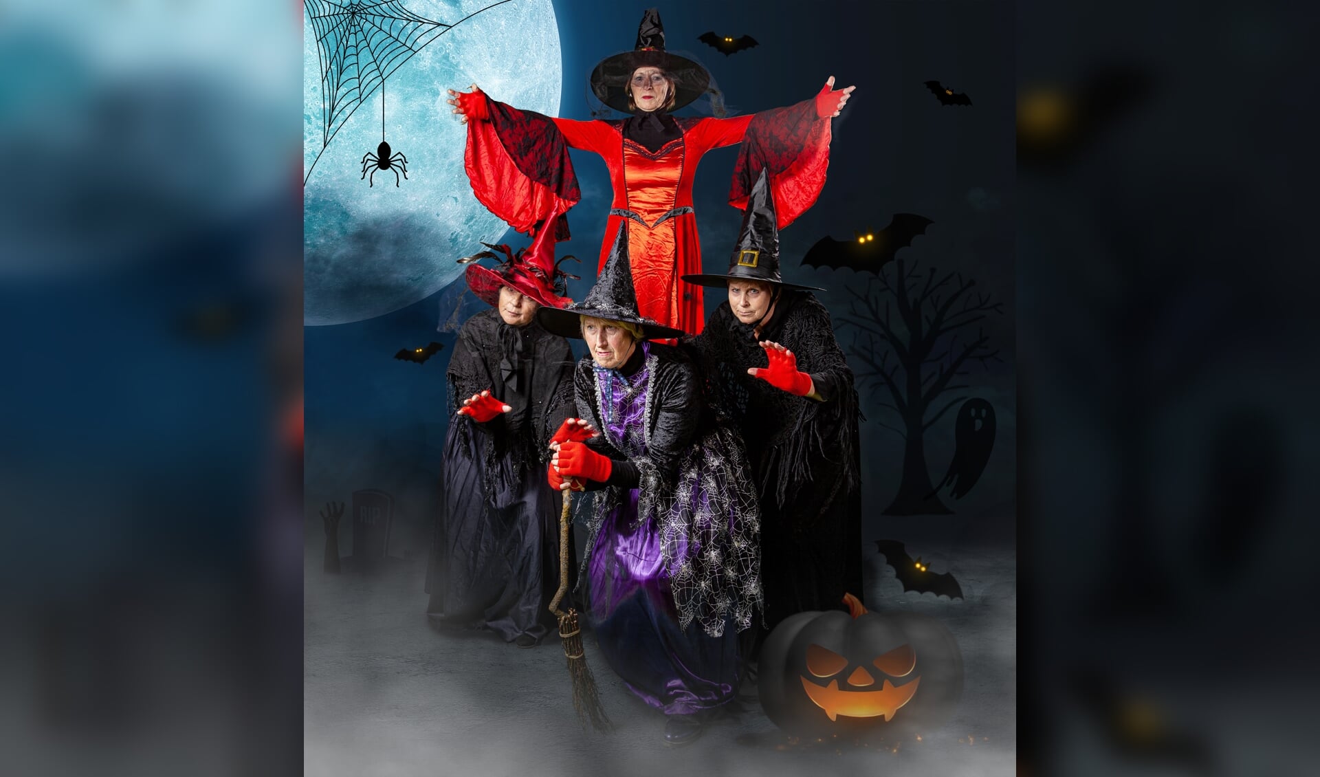 halloween background concept, backgrounds night sky with full moon and clouds. Elements of this image furnished by NASA